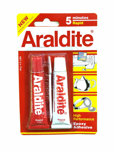 Araldite 5分鐘針筒混合膠(紅卡)