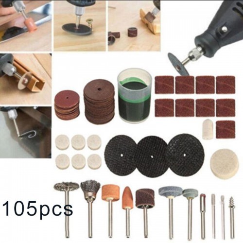 Rotary tool accessories kit 105pcs