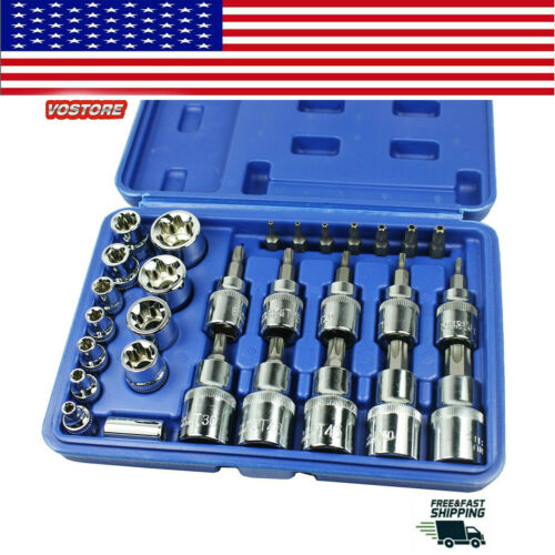 29pcs 1/4 & 3/8 Dr.socket bit set