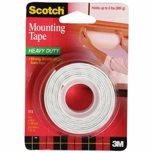 3M114思高牌雙面膠紙(1”x50吋)