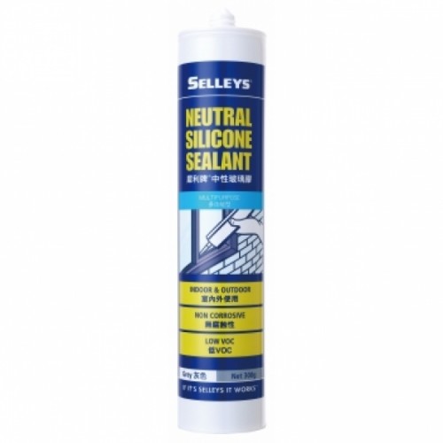 室內外中性玻璃膠(灰)