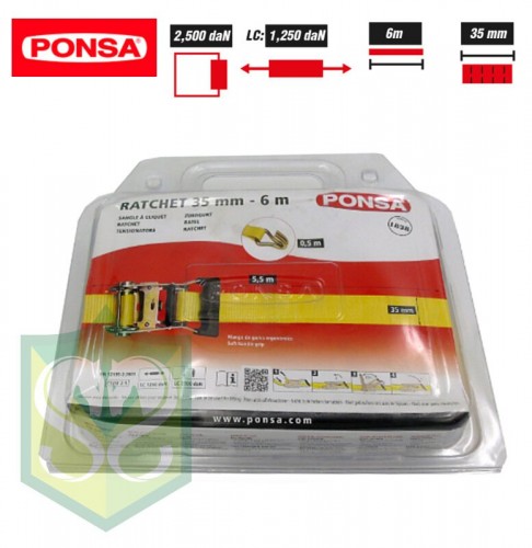 6m/35mm西班牙''PONSA''拉緊帶