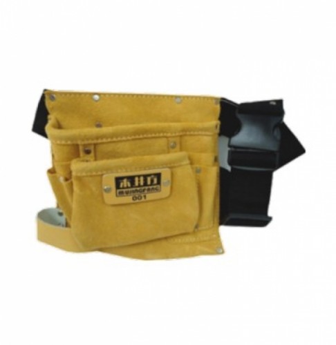 001印度木井方兩格單掛架工具袋