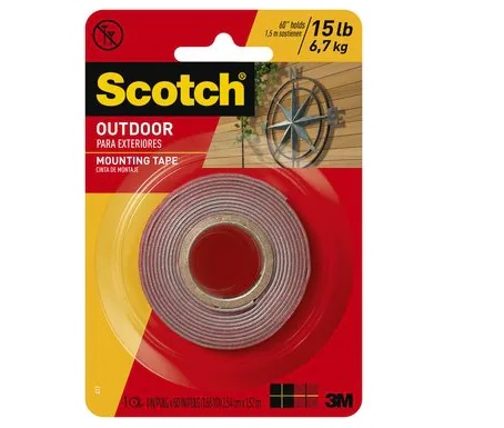 3M4011思高牌強力透明雙面膠紙1”x60”