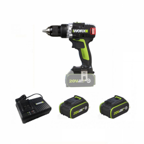 WORX WU189.1 20v碳衝擊電鑽(4.0ah)6A座